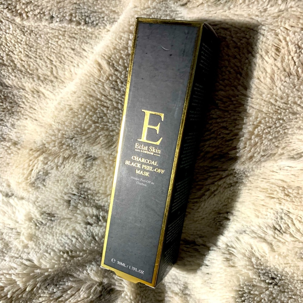 Sold- Eclat Skin London Charcoal peel off mask- charcoal facial detoxify